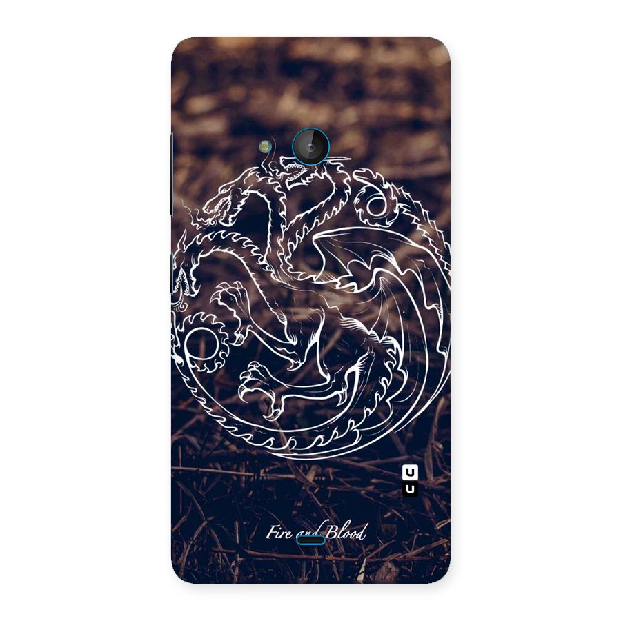White Circle Back Case for Lumia 540