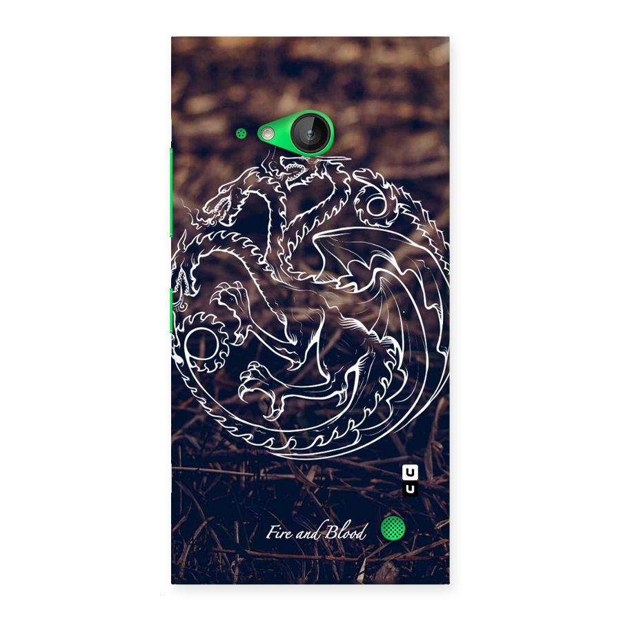 White Circle Back Case for Lumia 730