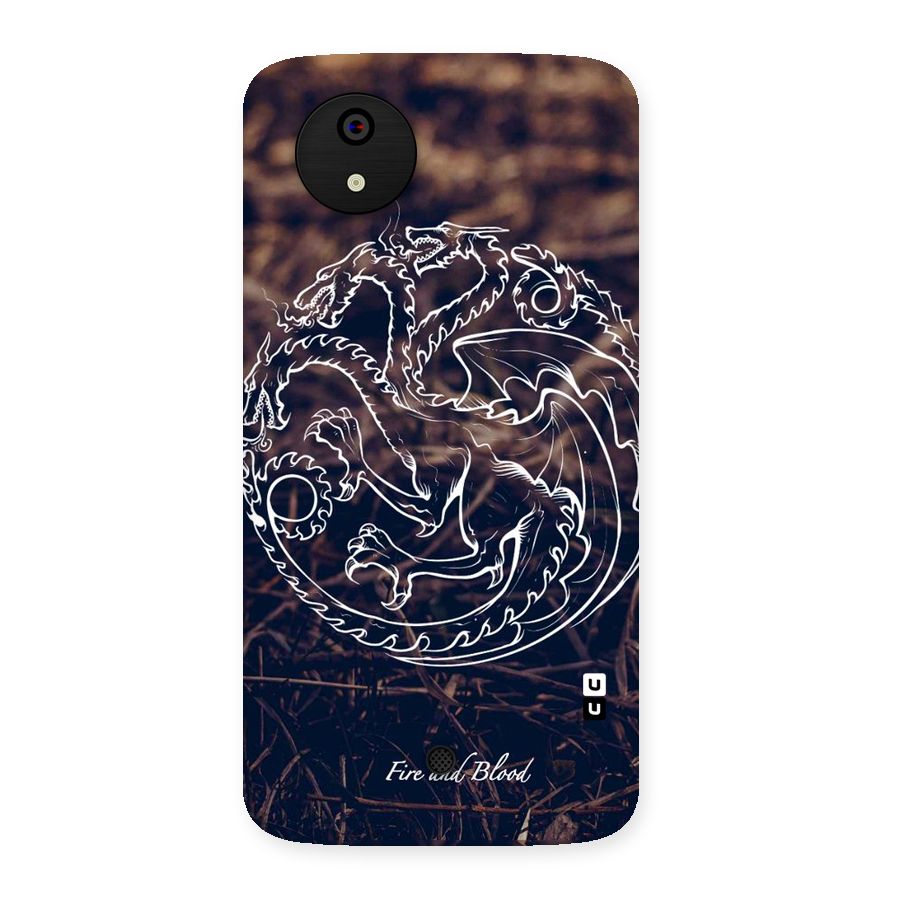 White Circle Back Case for Micromax Canvas A1