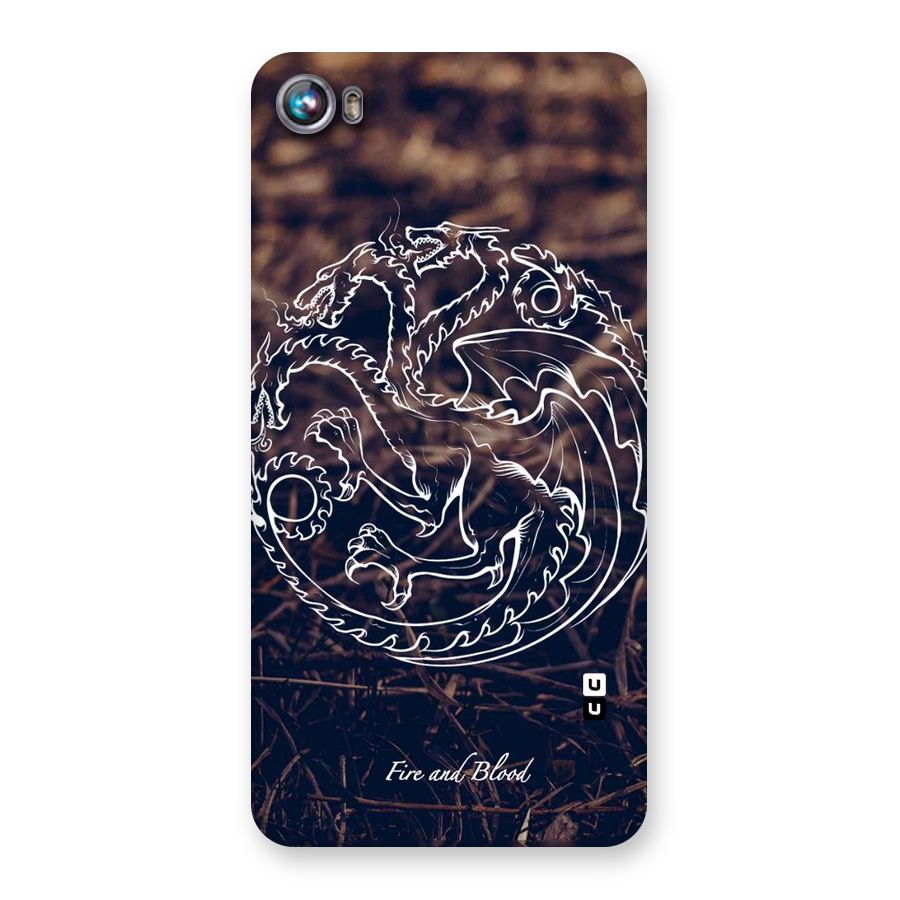 White Circle Back Case for Micromax Canvas Fire 4 A107