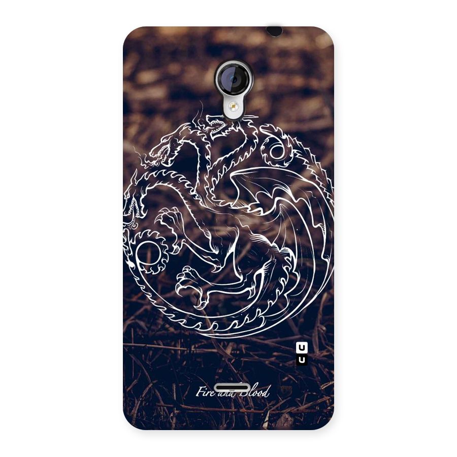 White Circle Back Case for Micromax Unite 2 A106