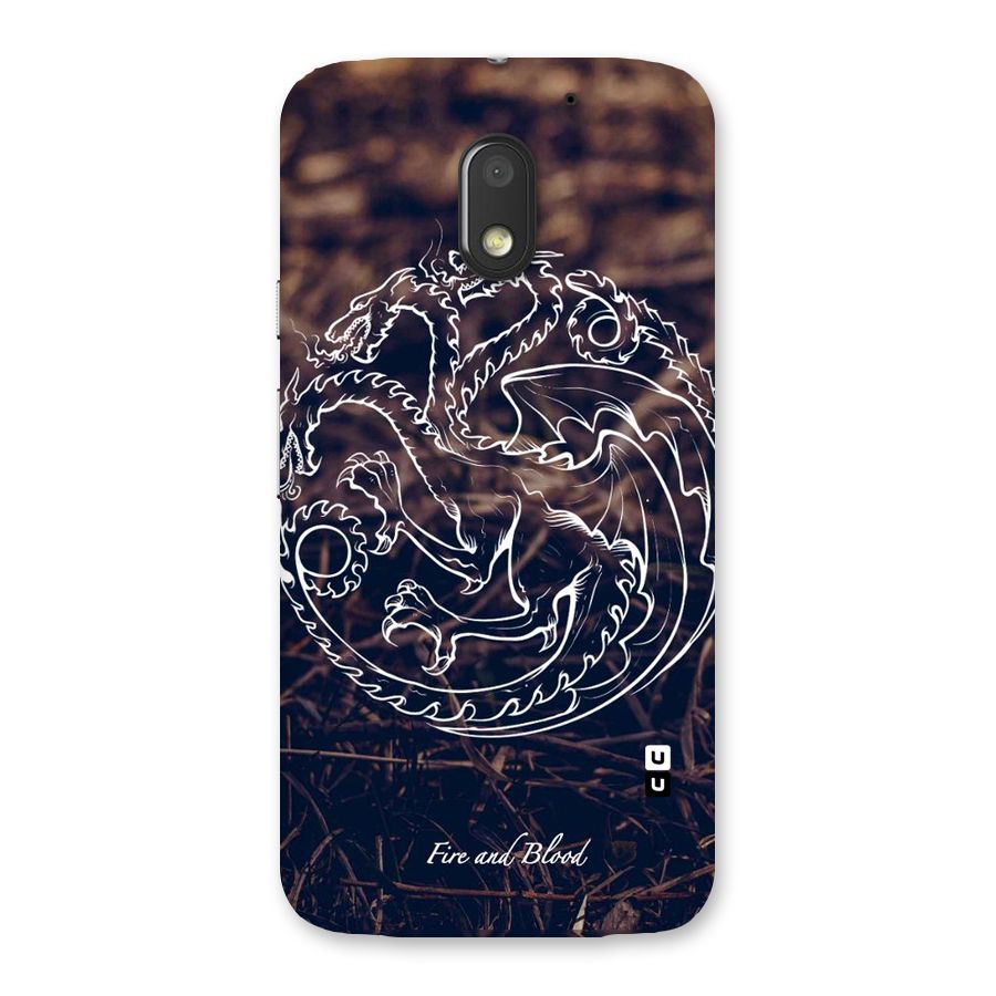 White Circle Back Case for Moto E3 Power