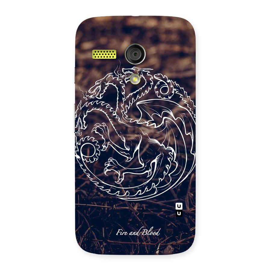 White Circle Back Case for Moto G