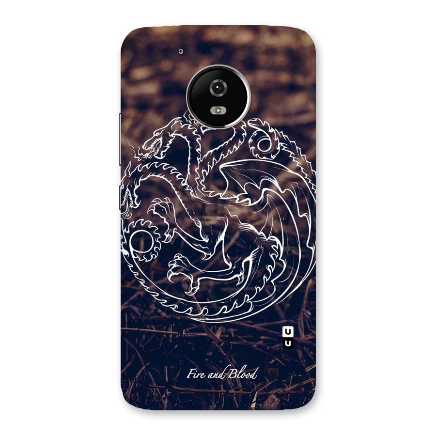 White Circle Back Case for Moto G5