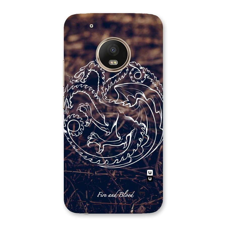 White Circle Back Case for Moto G5 Plus