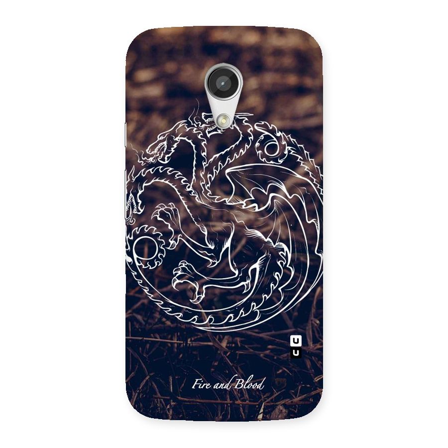 White Circle Back Case for Moto G 2nd Gen