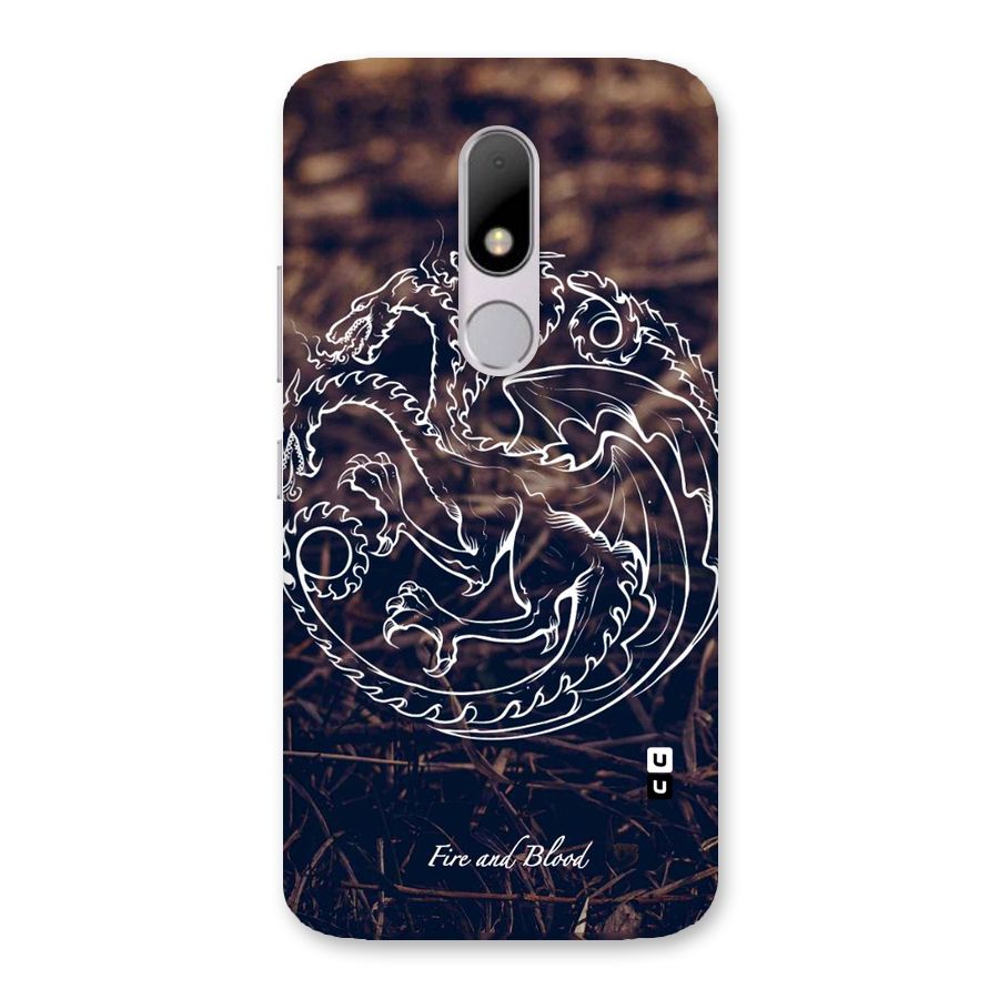 White Circle Back Case for Moto M
