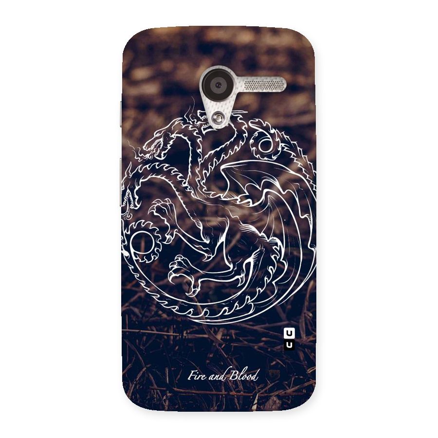 White Circle Back Case for Moto X