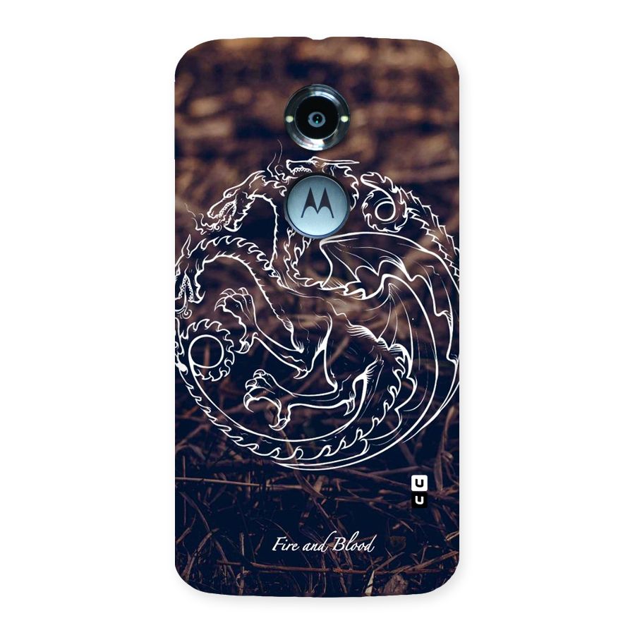 White Circle Back Case for Moto X 2nd Gen