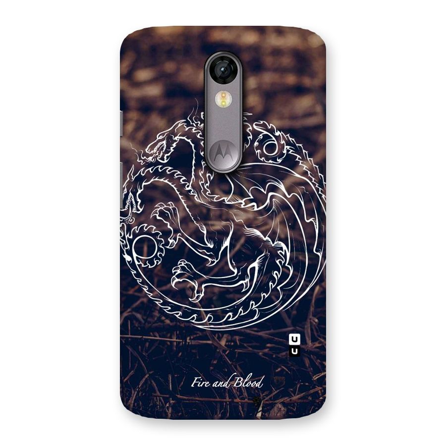 White Circle Back Case for Moto X Force