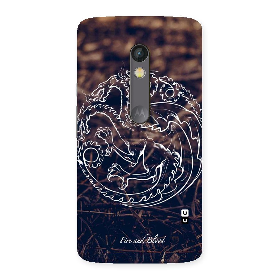 White Circle Back Case for Moto X Play