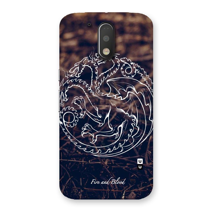 White Circle Back Case for Motorola Moto G4 Plus