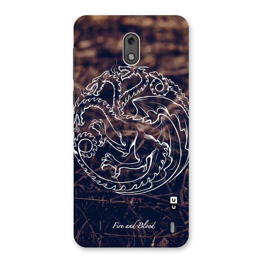 White Circle Back Case for Nokia 2