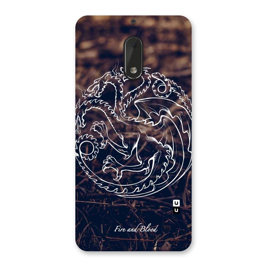 White Circle Back Case for Nokia 6