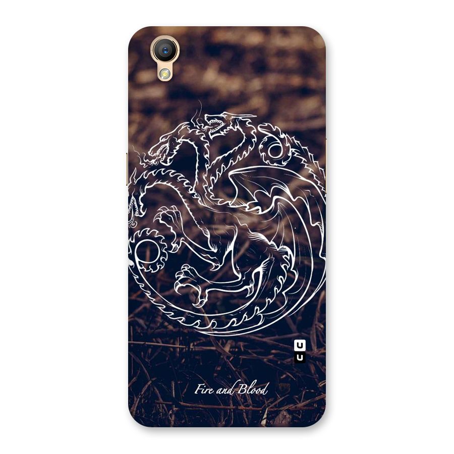 White Circle Back Case for Oppo A37