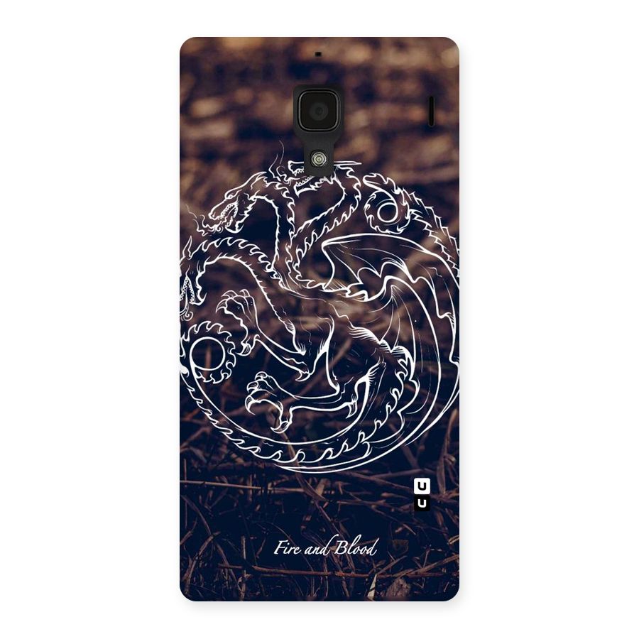 White Circle Back Case for Redmi 1S