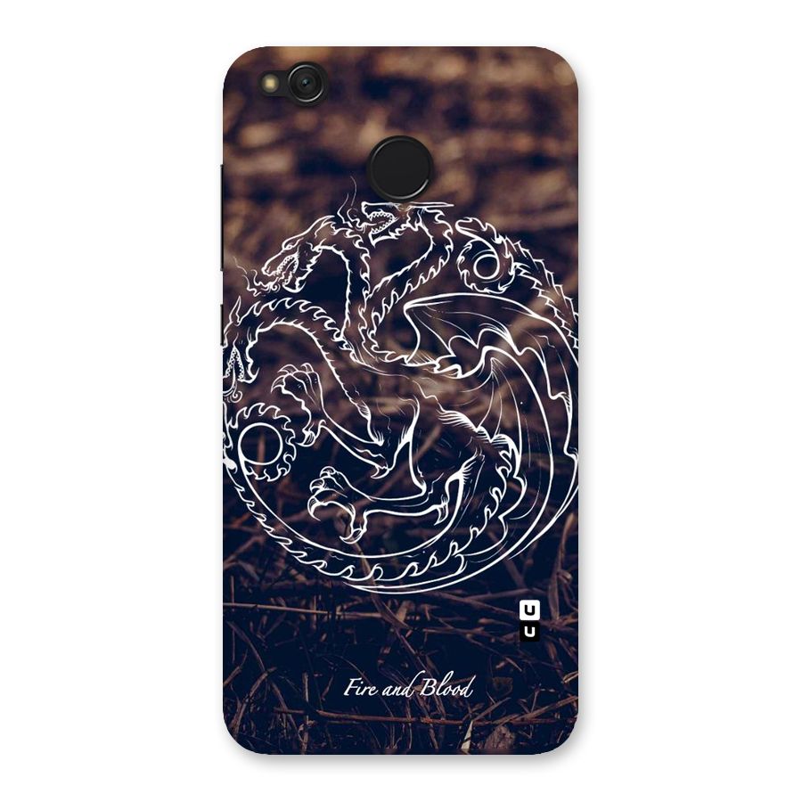 White Circle Back Case for Redmi 4