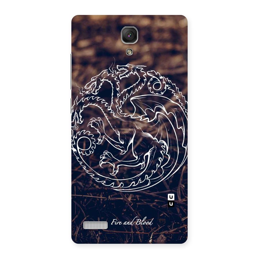 White Circle Back Case for Redmi Note Prime