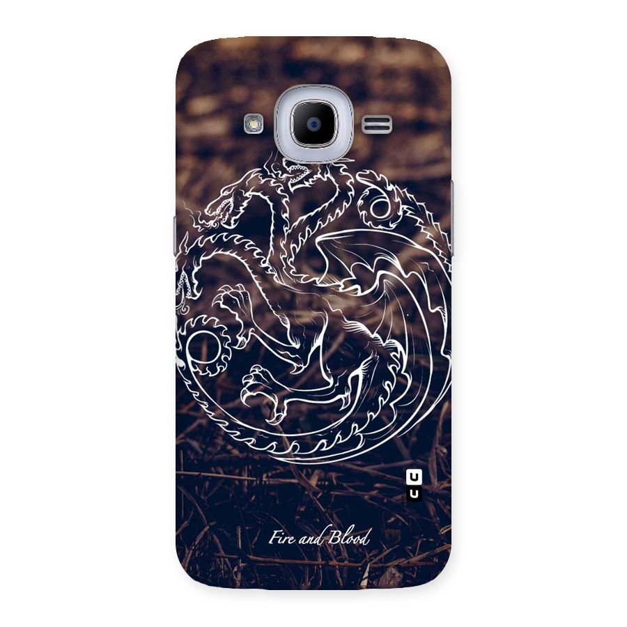 White Circle Back Case for Samsung Galaxy J2 2016