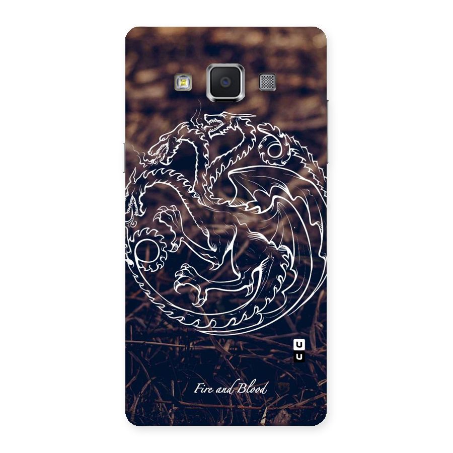 White Circle Back Case for Samsung Galaxy A5