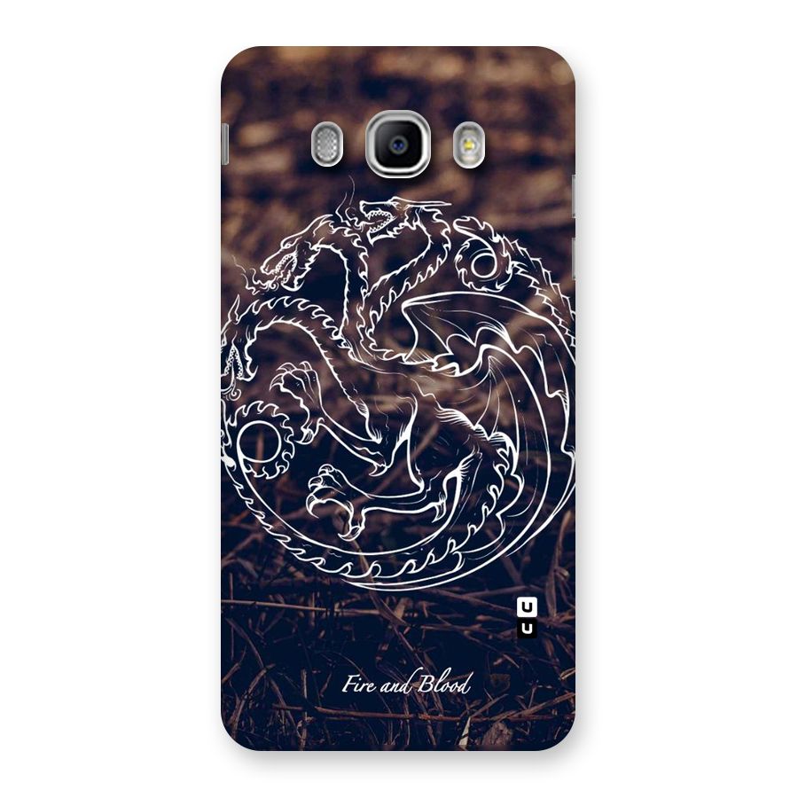 White Circle Back Case for Samsung Galaxy J5 2016