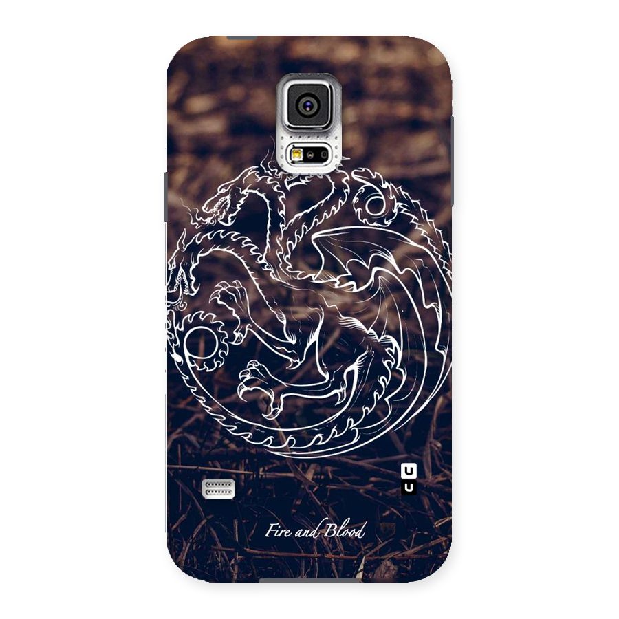 White Circle Back Case for Samsung Galaxy S5