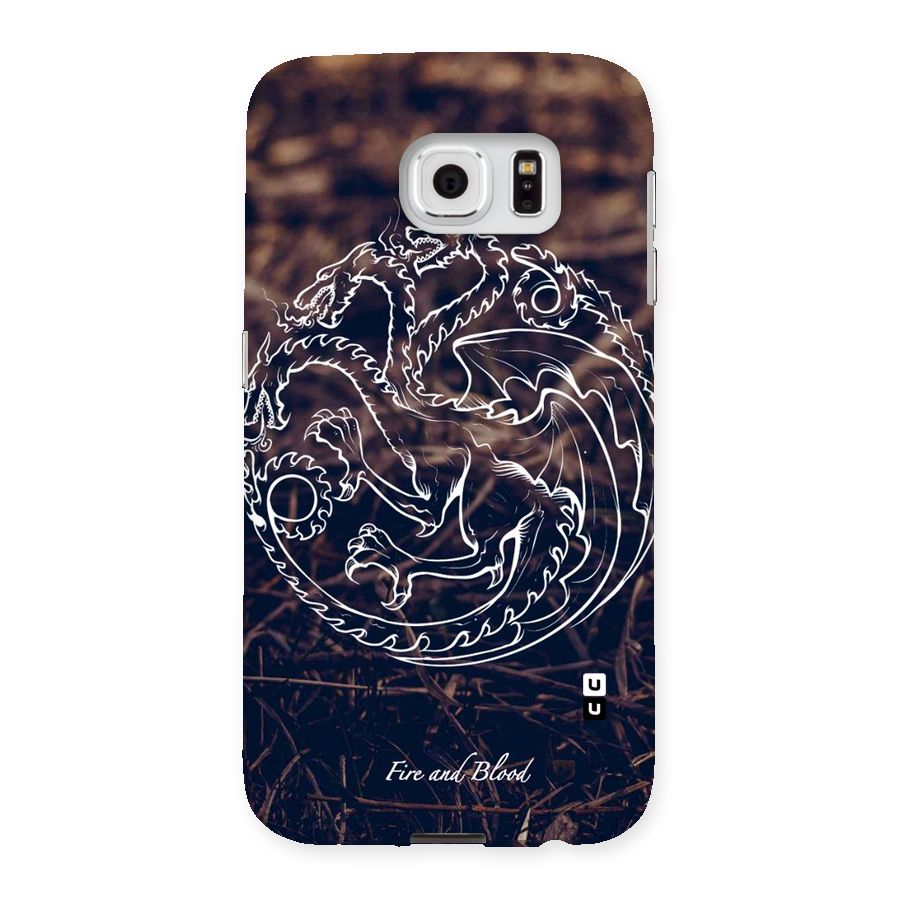 White Circle Back Case for Samsung Galaxy S6