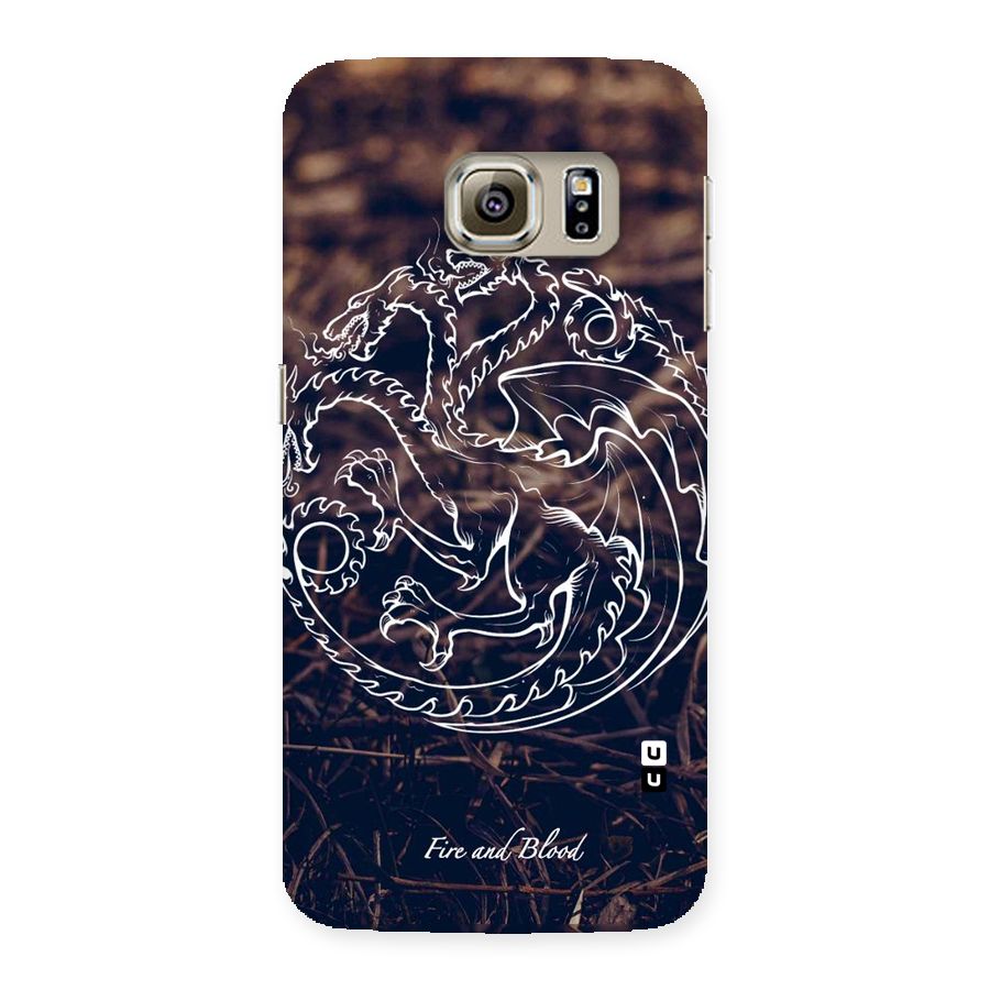 White Circle Back Case for Samsung Galaxy S6 Edge