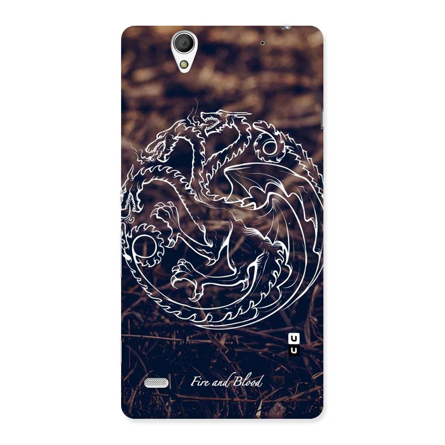 White Circle Back Case for Sony Xperia C4