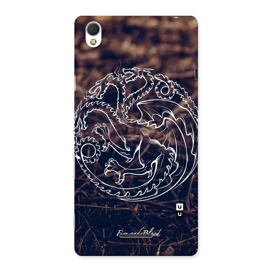 White Circle Back Case for Sony Xperia T3
