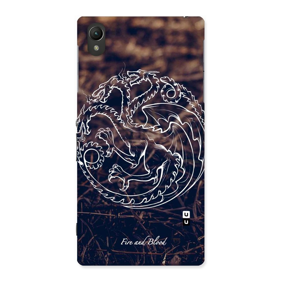 White Circle Back Case for Sony Xperia Z1
