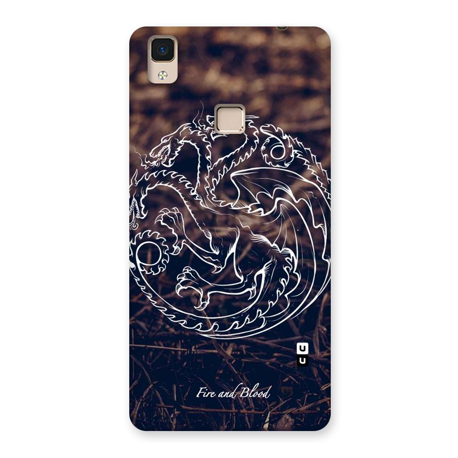 White Circle Back Case for V3 Max