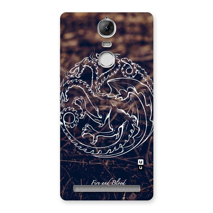 White Circle Back Case for Vibe K5 Note