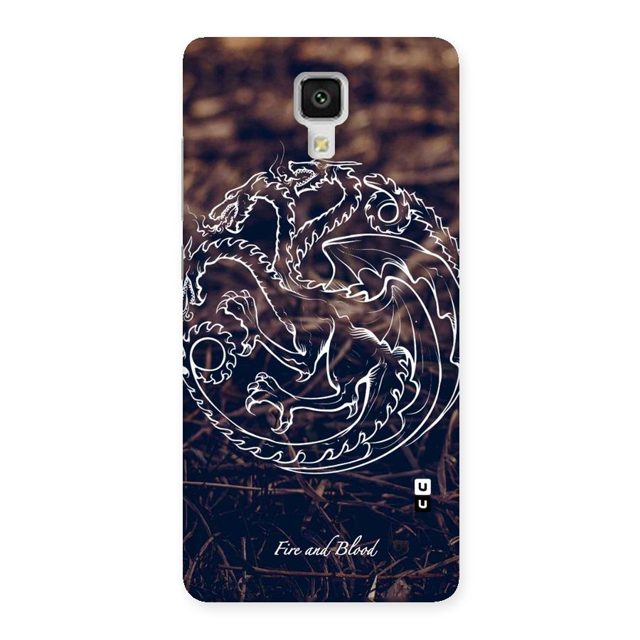 White Circle Back Case for Xiaomi Mi 4