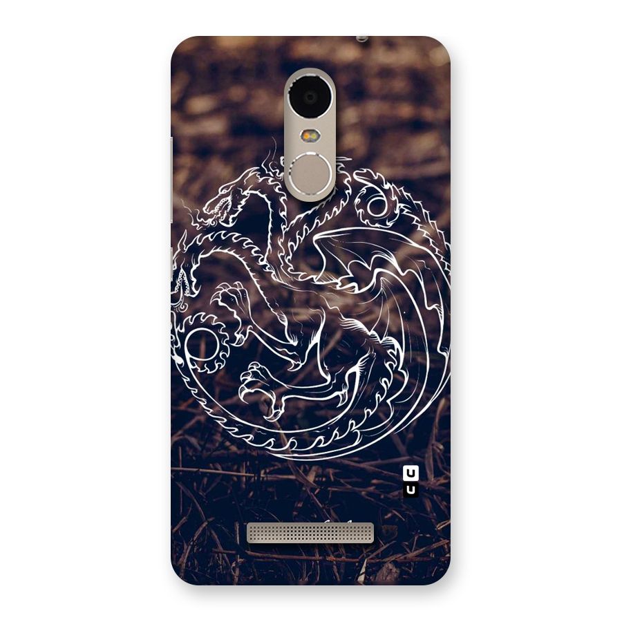 White Circle Back Case for Xiaomi Redmi Note 3