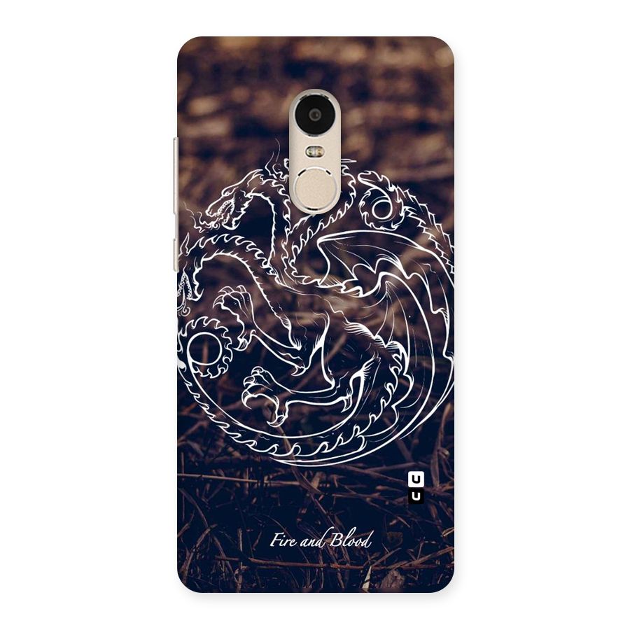 White Circle Back Case for Xiaomi Redmi Note 4