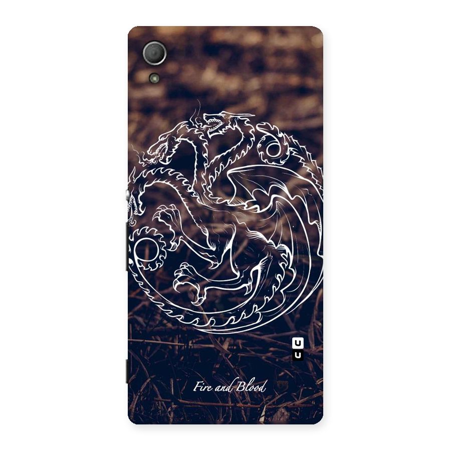 White Circle Back Case for Xperia Z4