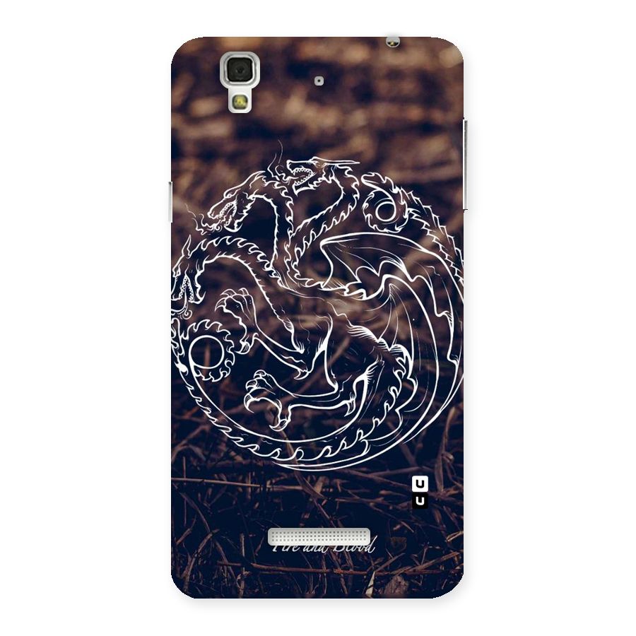 White Circle Back Case for YU Yureka Plus