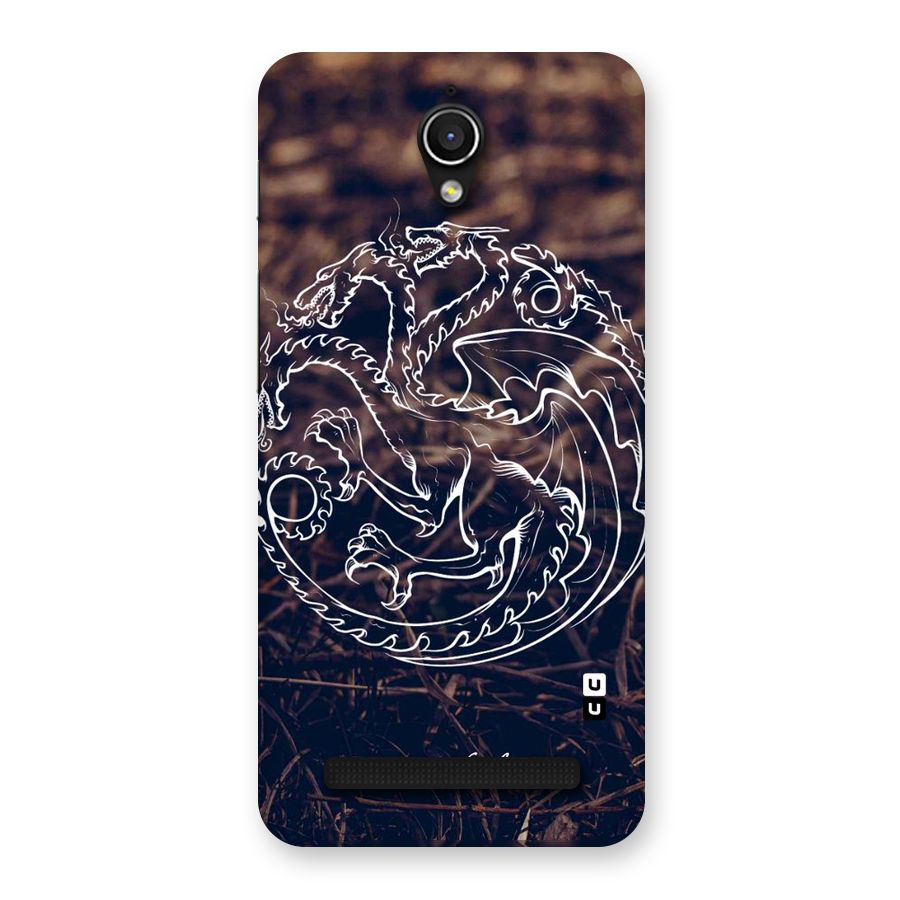 White Circle Back Case for Zenfone Go