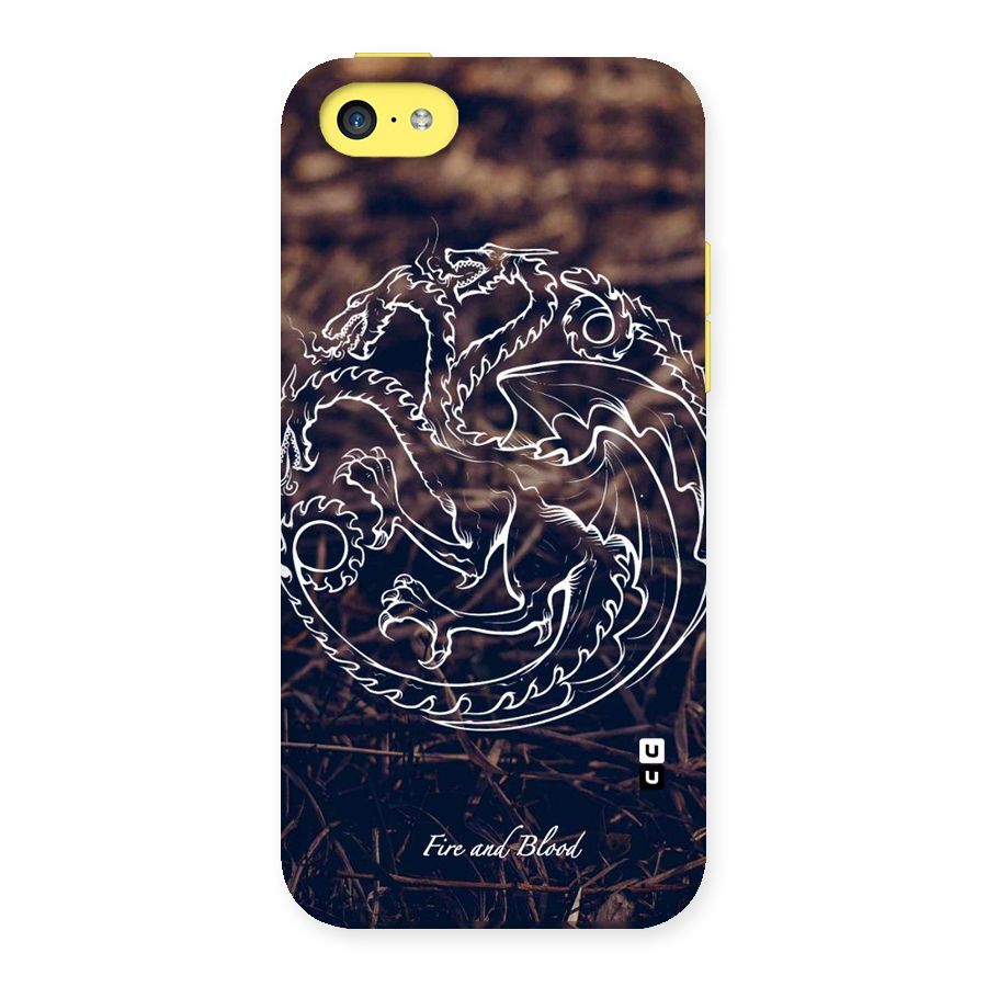 White Circle Back Case for iPhone 5C