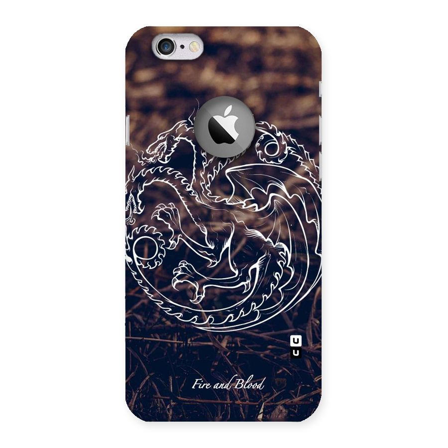 White Circle Back Case for iPhone 6 Logo Cut