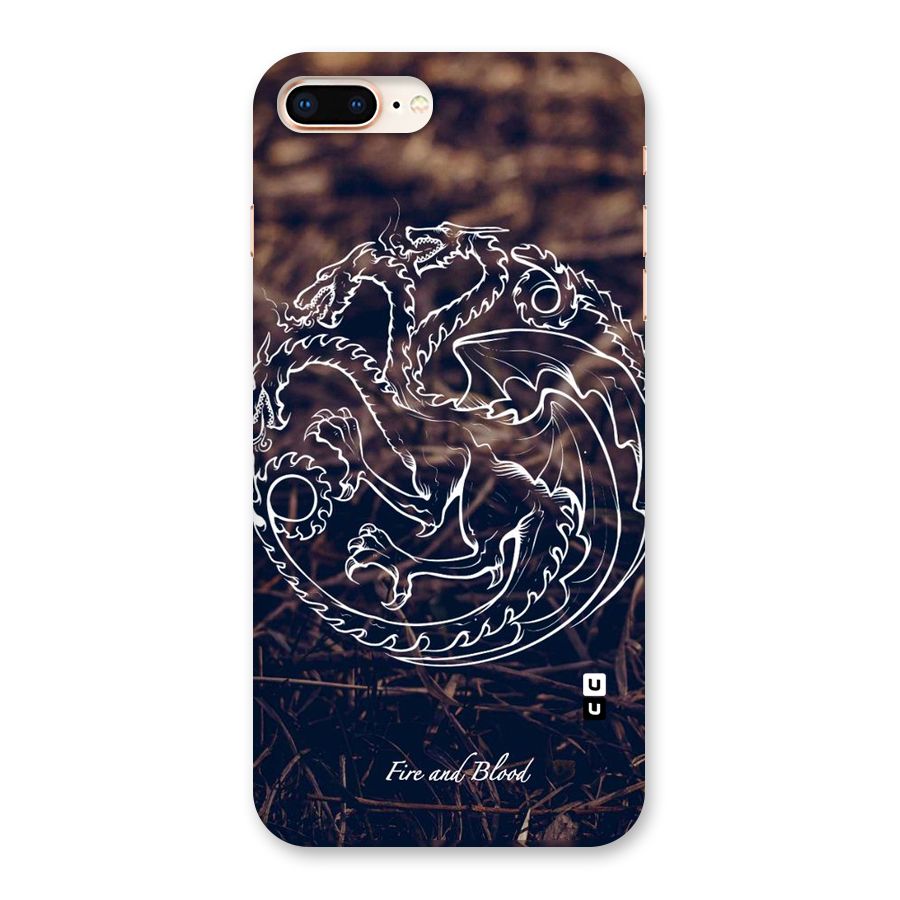 White Circle Back Case for iPhone 8 Plus