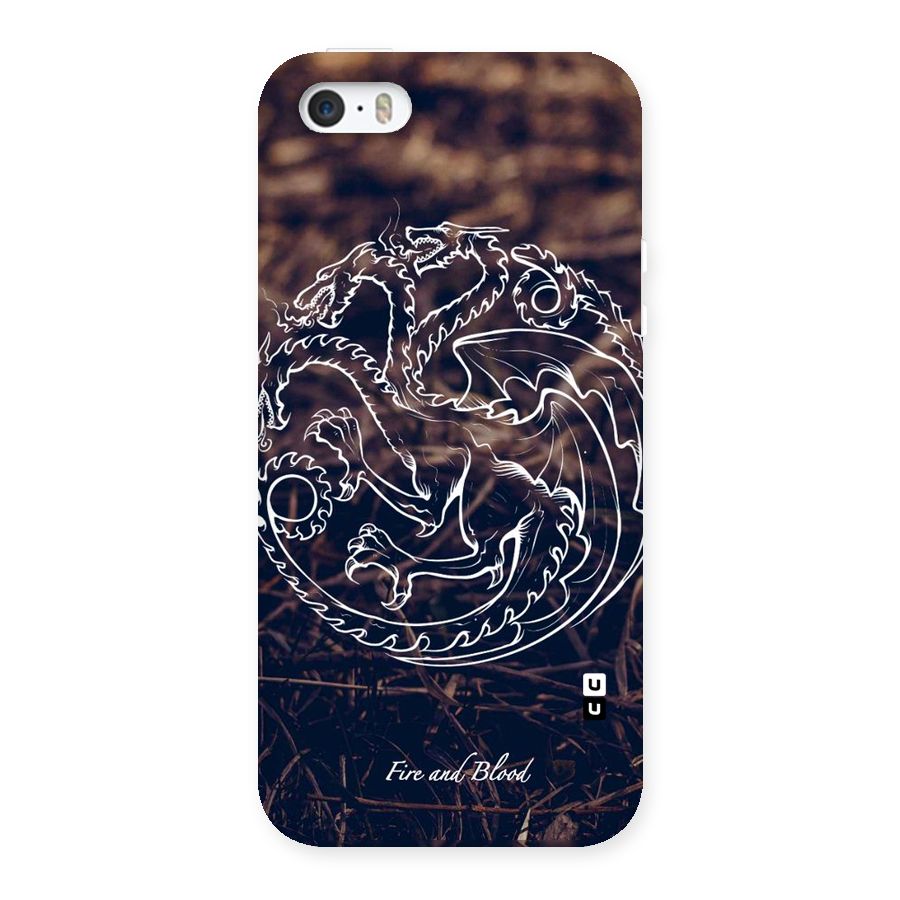 White Circle Back Case for iPhone SE