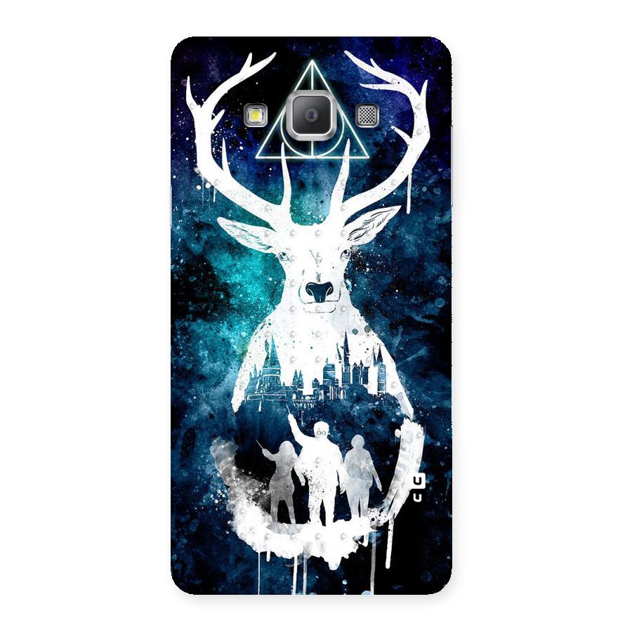 White Deer Back Case for Galaxy A7