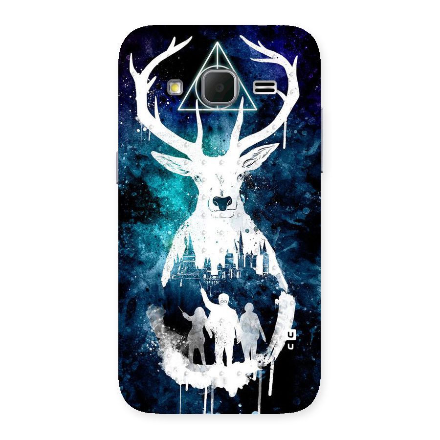 White Deer Back Case for Galaxy Core Prime