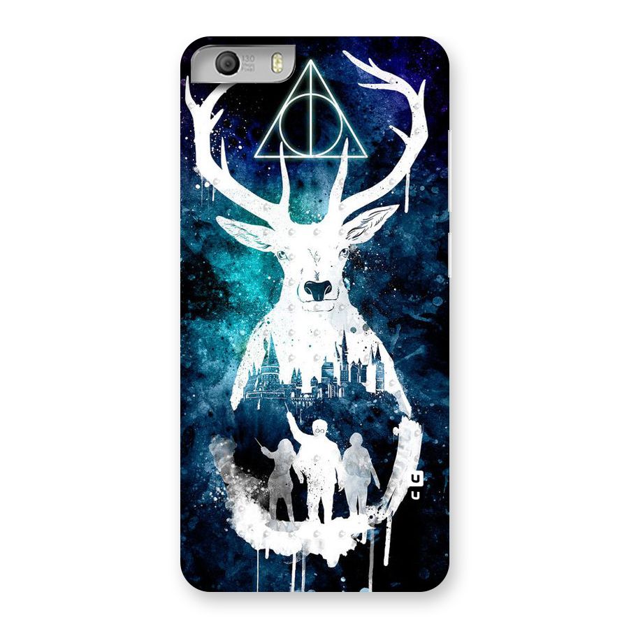 White Deer Back Case for Micromax Canvas Knight 2