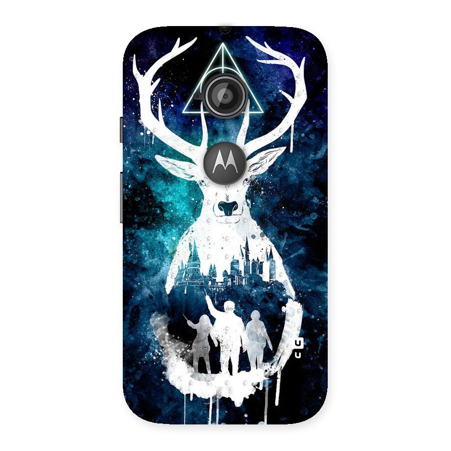 White Deer Back Case for Moto E 2nd Gen