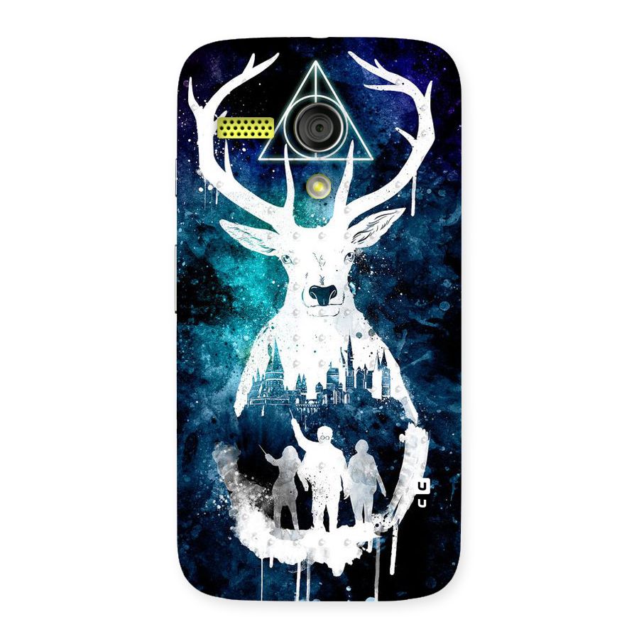 White Deer Back Case for Moto G