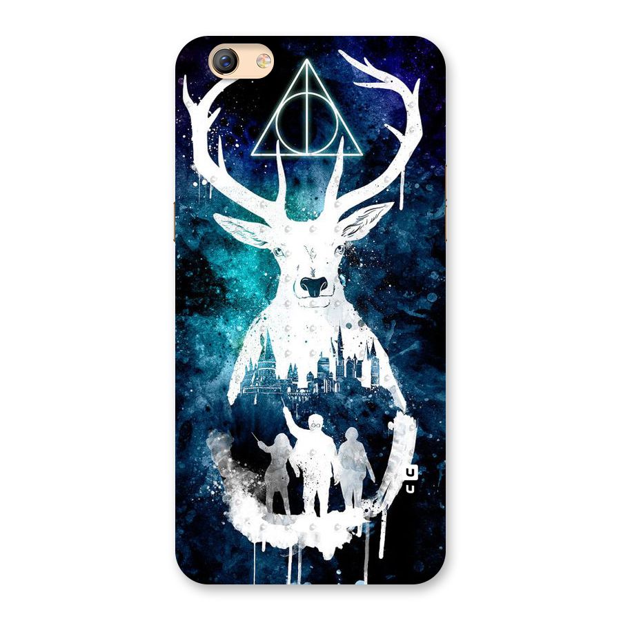 White Deer Back Case for Oppo F3 Plus