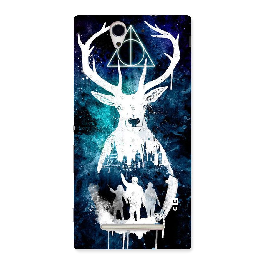 White Deer Back Case for Sony Xperia C3